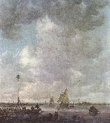 Jan van Goyen Marine Landscape with fishermen china oil painting artist